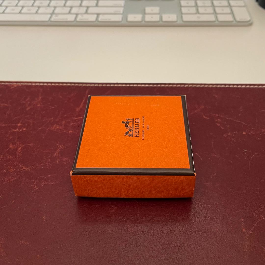 エルメス HERMES 貴重 メートルリュバン メジャー 巻尺 オレンジ 未使用