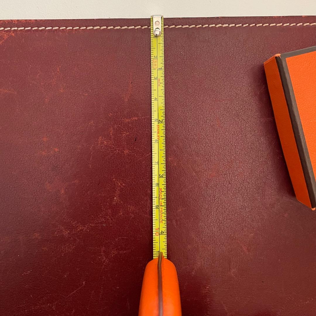 エルメス HERMES 貴重 メートルリュバン メジャー 巻尺 オレンジ 未使用