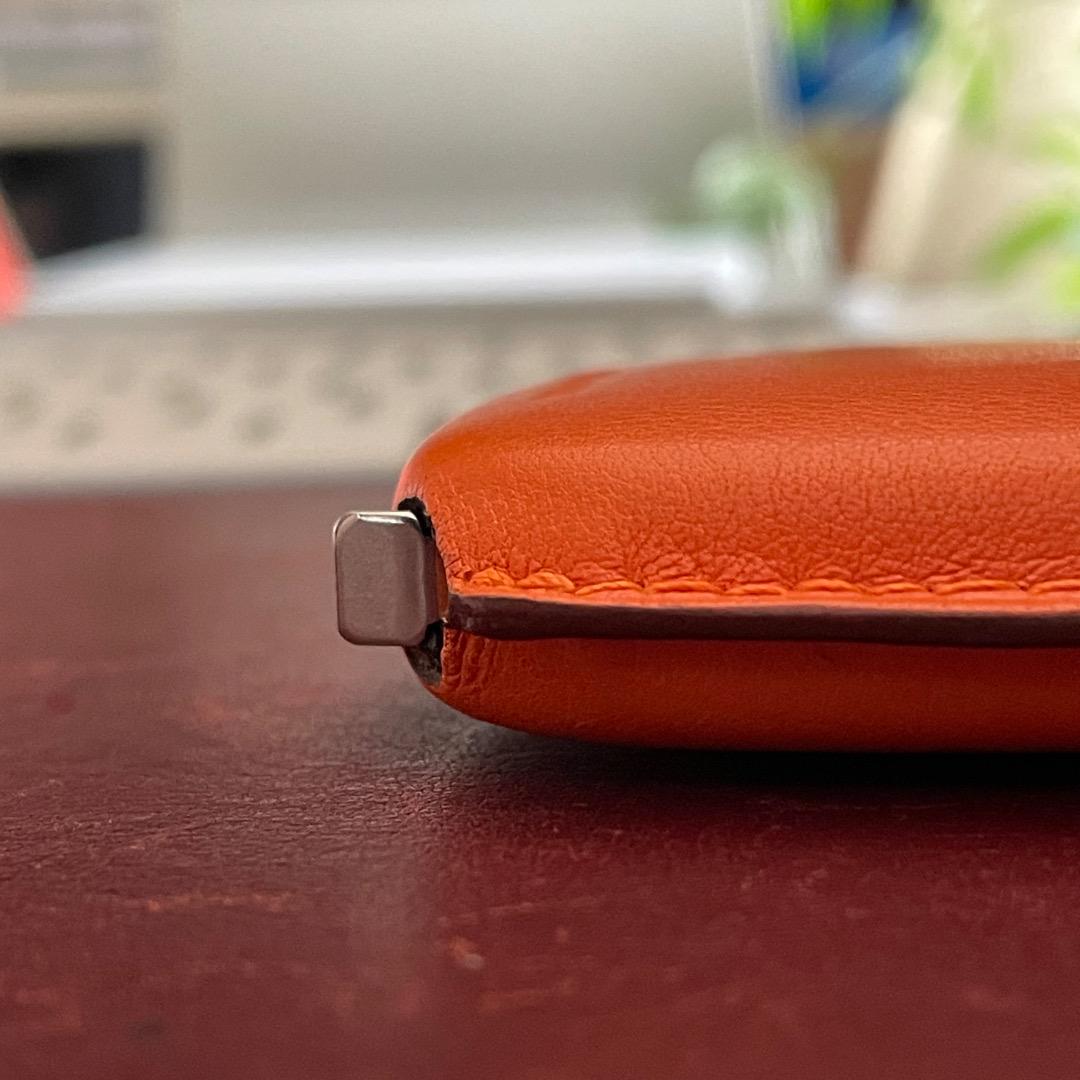 エルメス HERMES 貴重 メートルリュバン メジャー 巻尺 オレンジ 未使用