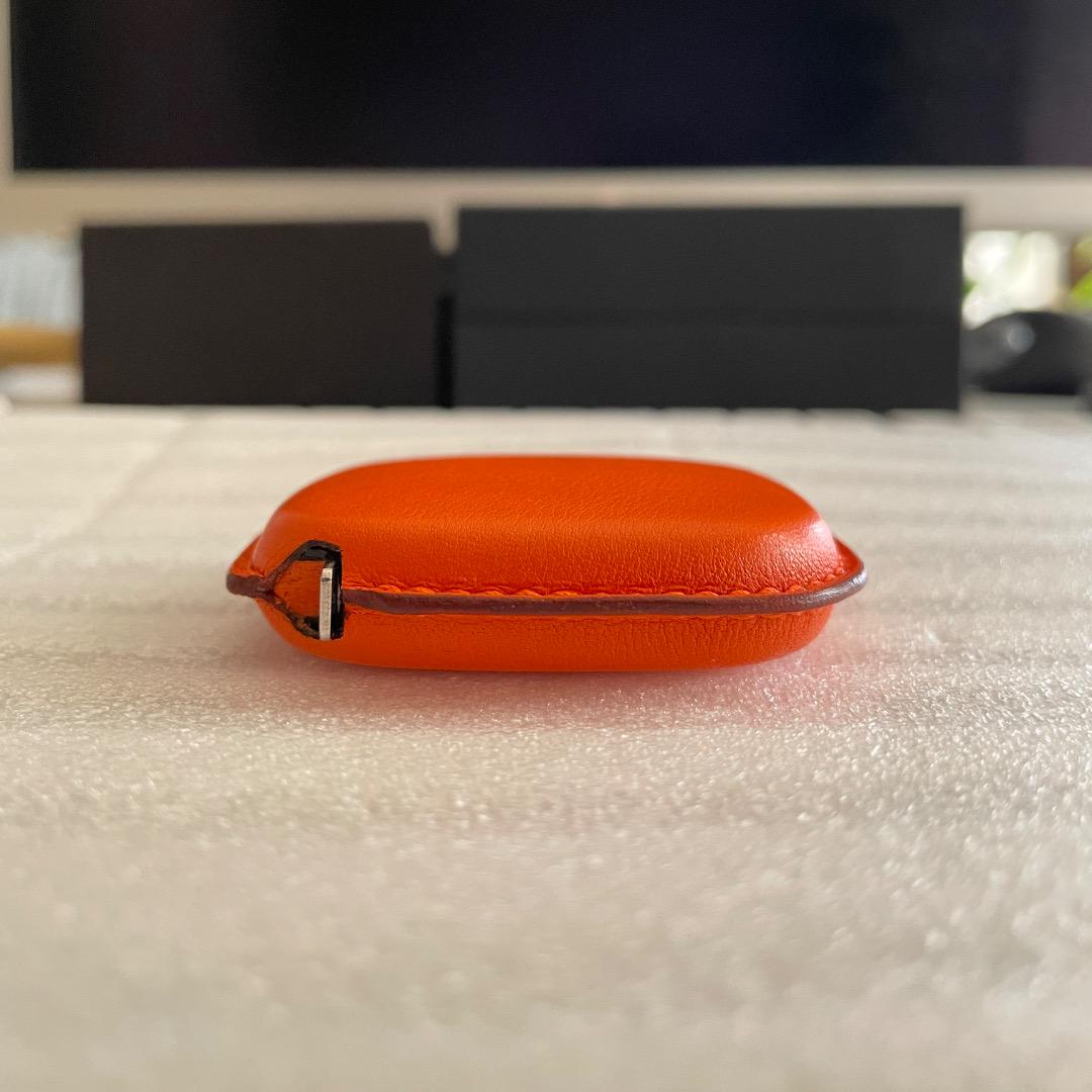 エルメス HERMES 貴重 メートルリュバン メジャー 巻尺 オレンジ 未使用
