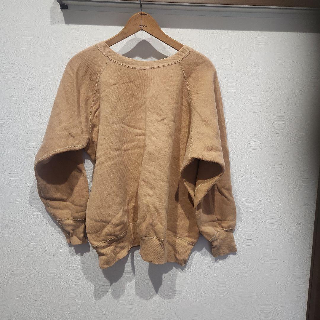 激安の ベージュ MSUロゴ 60s クルーネック xl スウェット トップス