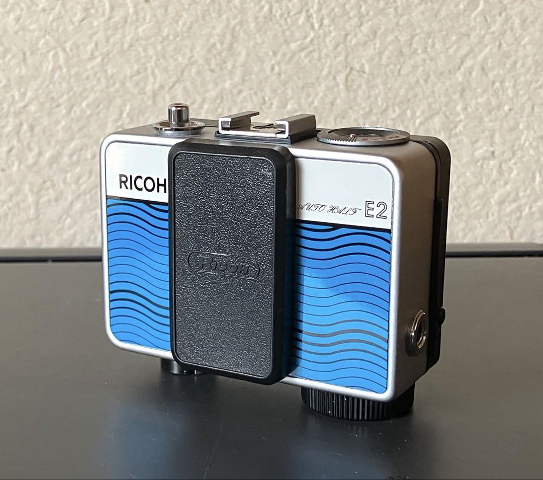 RICOH AUTO HALF E2 オートハーフ希少色　ラインブルー　超美品 RICOH AUTO HALF E2 オートハーフ希少色 ラインブルー 超美品