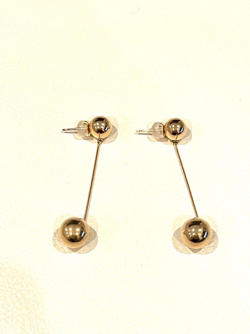 カジャビジューKAJA BIJOUX❤️ダブルボンボンピアス❤️イエローゴールド