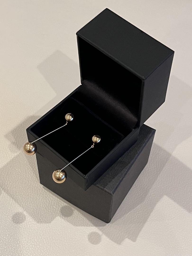 カジャビジューKAJA BIJOUX❤️ダブルボンボンピアス❤️イエローゴールド