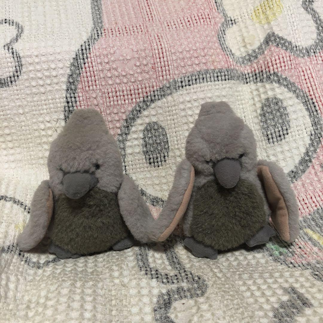 昭和レトロ　ヴィンテージ  ルリコンゴウインコ＆オウム　ぬいぐるみ　中古品