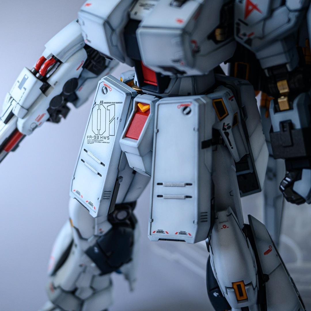 RG νガンダム (HWS拡張セット)【塗装・完成済みガンプラ】