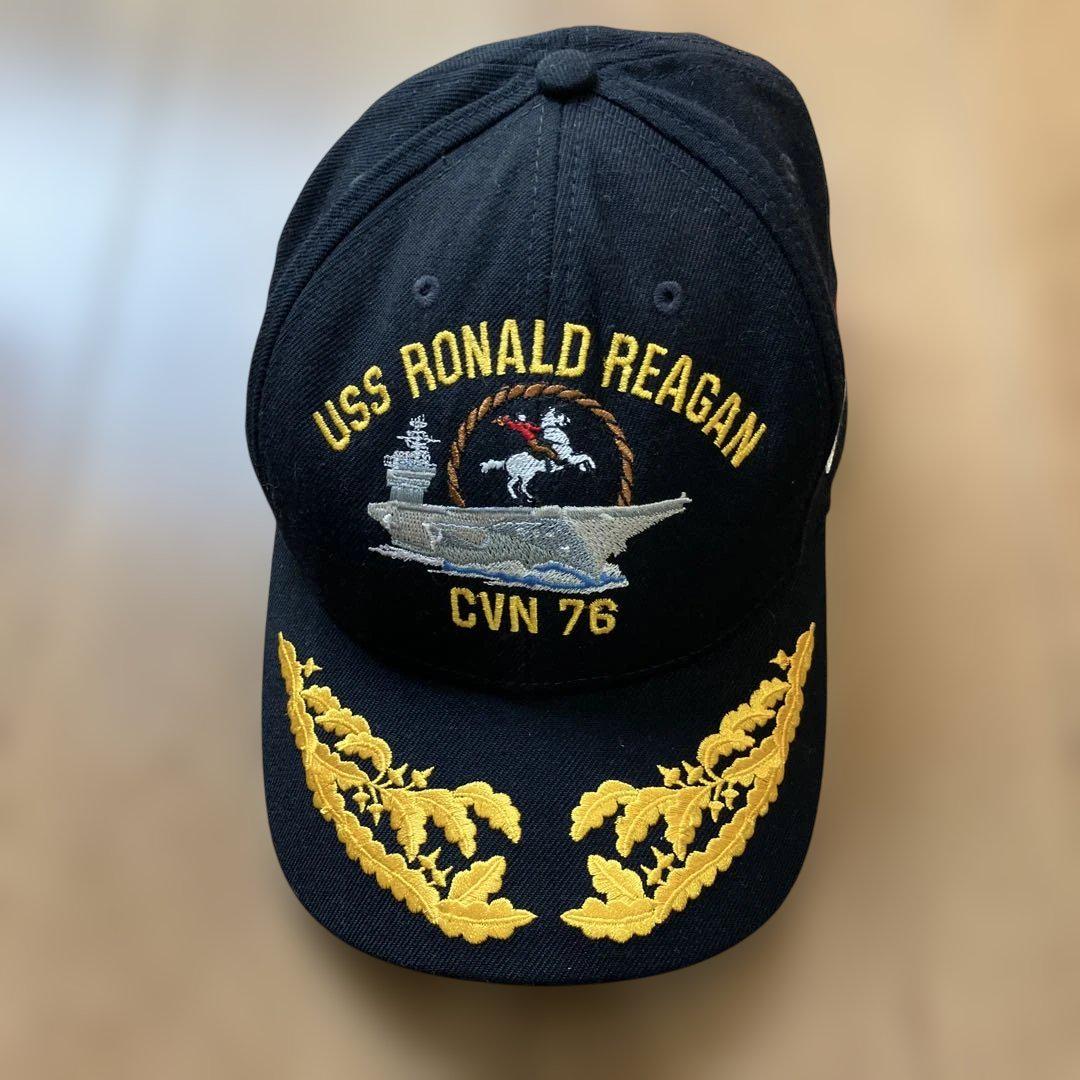 アメリカ海軍　空母ロナルド・レーガン　キャップ Amazon | アメリカ海軍 USS ロナルド・レーガン CVN-76 スーパー