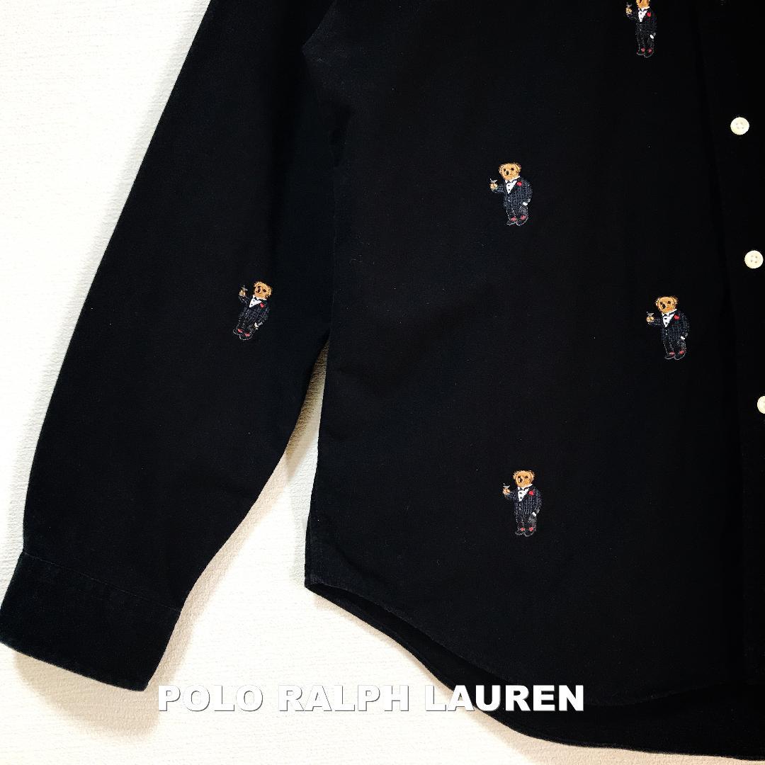 人気国産 RALPH ポロベアー総柄 シャモア BDシャツ HgRpD-m92177121440 LAUREN シャンパン 正規品豊富な