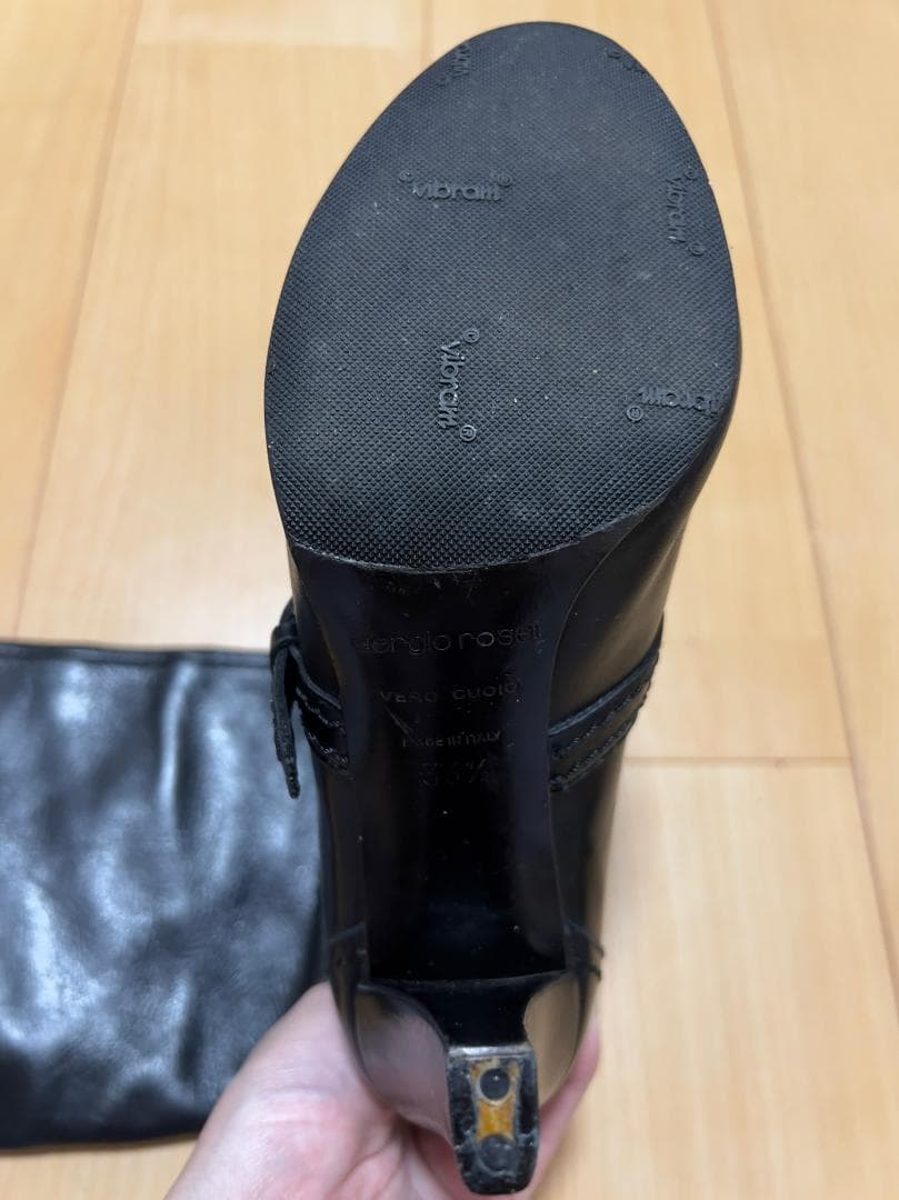 【 Sergio Rossi 〕セルジオロッシ ブーツ 黒 イタリア製 36.5