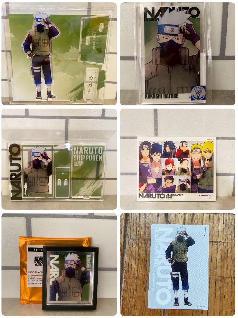 NARUTO ベースヤード アクスタ アクキー マグネット 特典 カカシ 6点