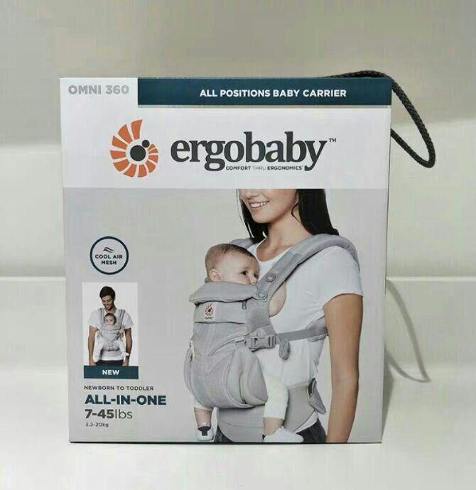 春早割 オムニ360 エルゴベビー 正規品 パールグレー Omni360 Ergo - 抱っこひも/スリング