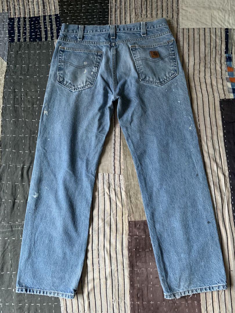 雰囲気抜群 00s カーハート vtg デニムパンツ ペンキ ダメージ ワーク