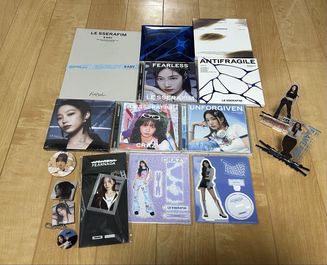 【人気急上昇】 lesserafim カズハ グッズまとめ売り - メルカリ K-POP・アジア