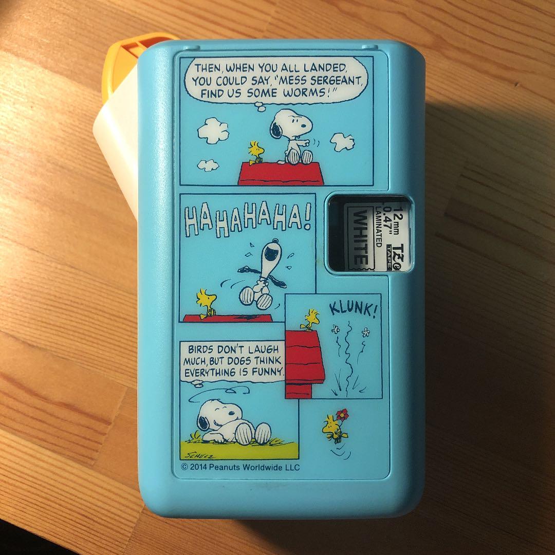 スヌーピー Snoopy テプラ 名前シール ラベルライター メルカリ