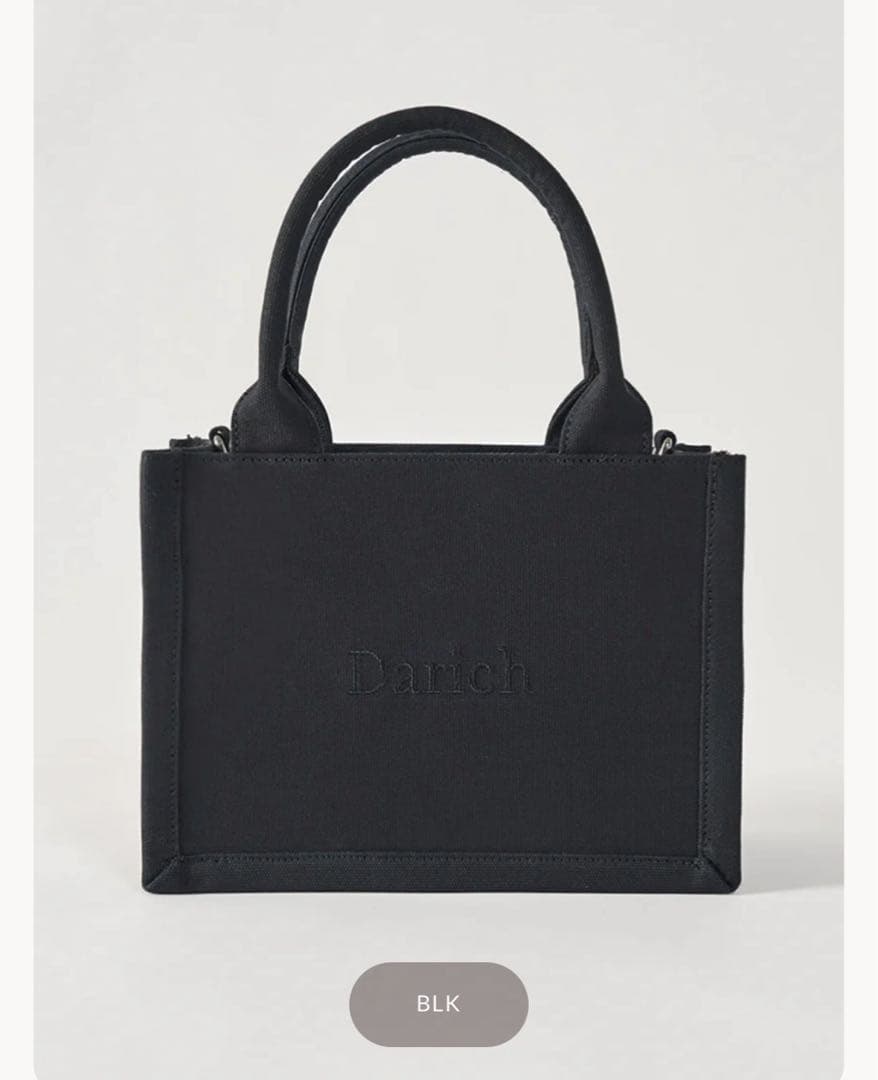 Darich ブラック トートバッグ サイズFREE Darich ブラック トートバッグ サイズFREE