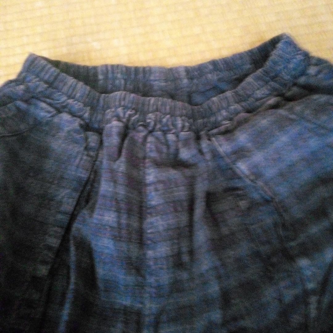 アンティーク調古布ゆったりパンツ