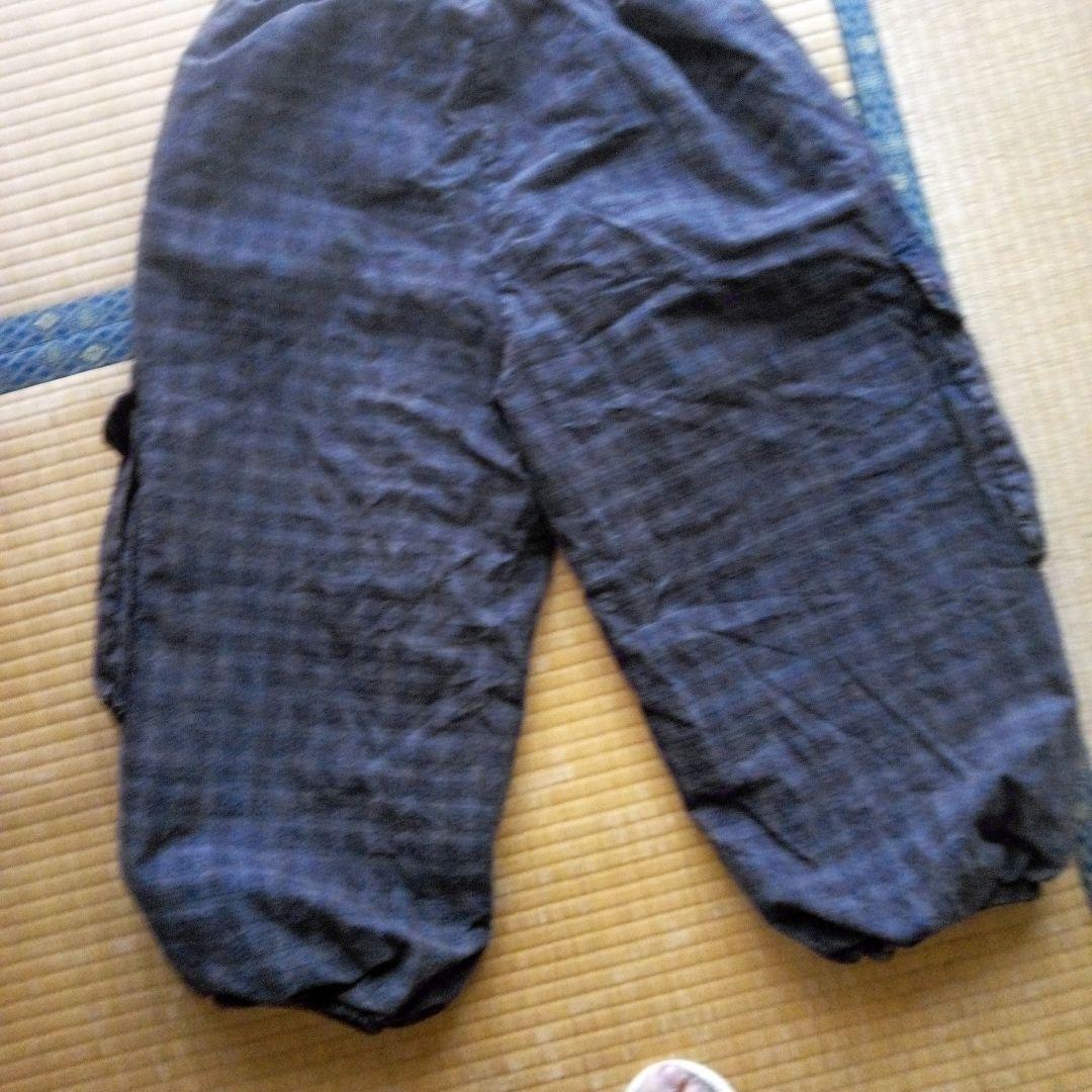 アンティーク調古布ゆったりパンツ