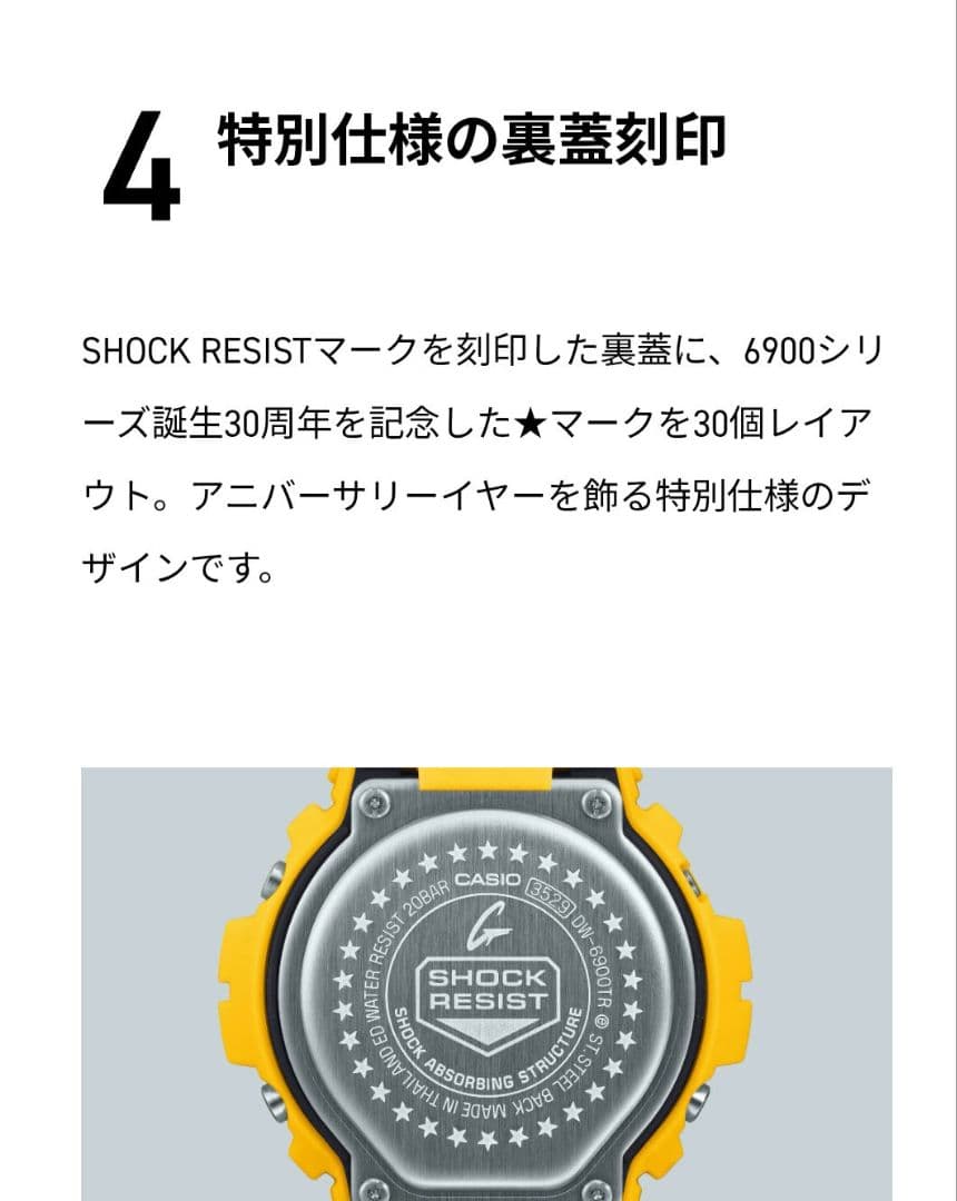 Gショック 30周年モデル DW-6900TR-1JR G-SHOCK 腕時計