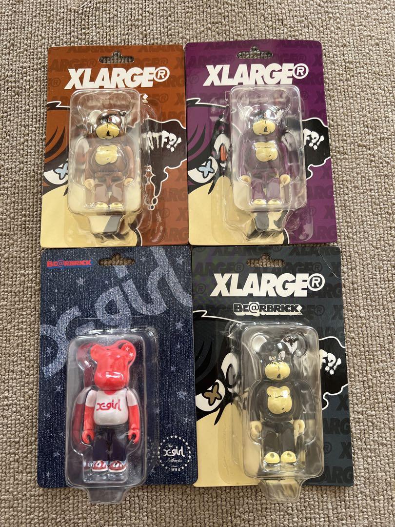 新品XLARGE エクストララージ ベアブリック 3種コンプリートセットとおまけ