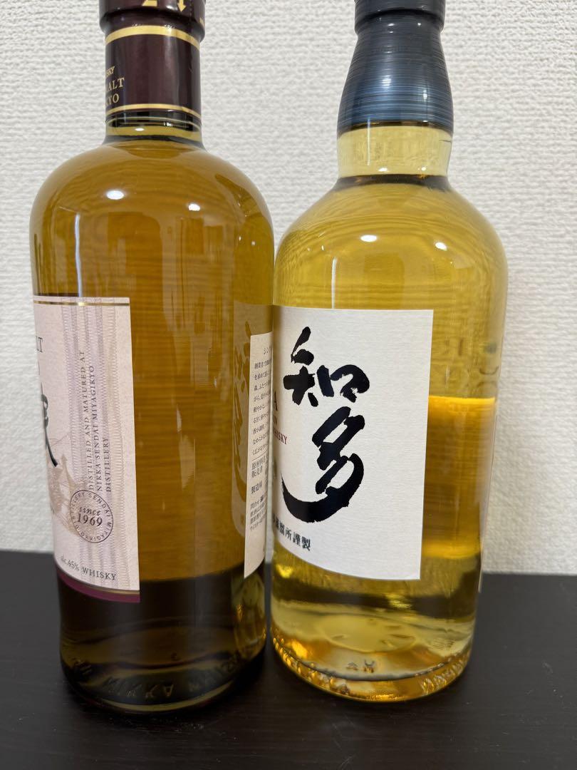 宮城峡、知多ジャパニーズウィスキー2本セット