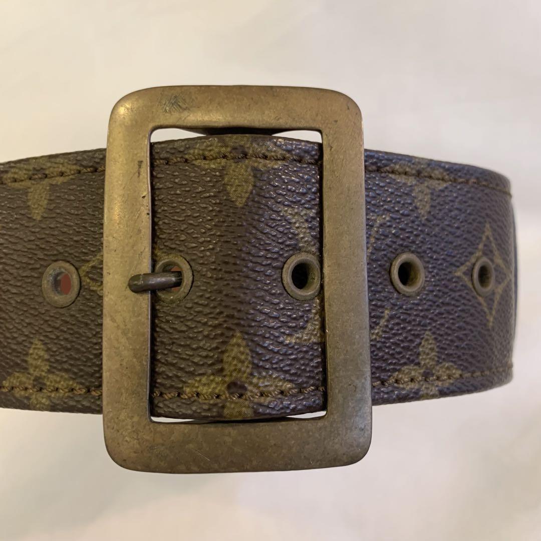 LOUIS VUITTON ルイヴィトン　モノグラム　美品　ヴィンテージベルト ルイ・ヴィトン モノグラム ベルト ビンテージ - メルカリ