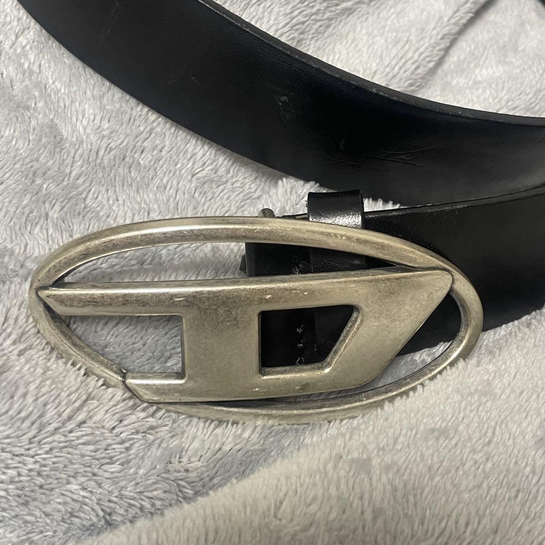 DIESEL ブラックレザー ベルト