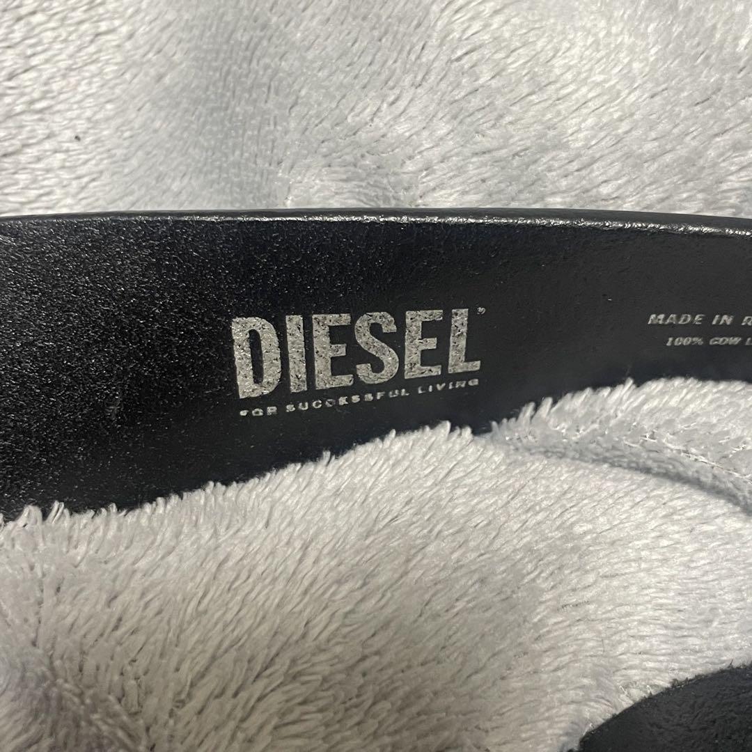 DIESEL ブラックレザー ベルト