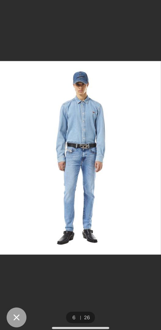 DIESEL ブラックレザー ベルト
