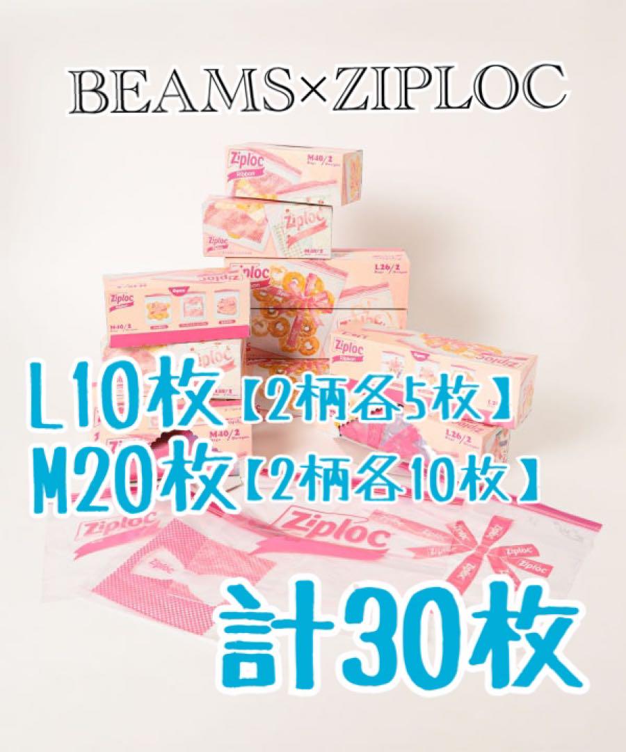 【限定品】BEAMS  コラボジップロックL2種10枚   M 2種20枚