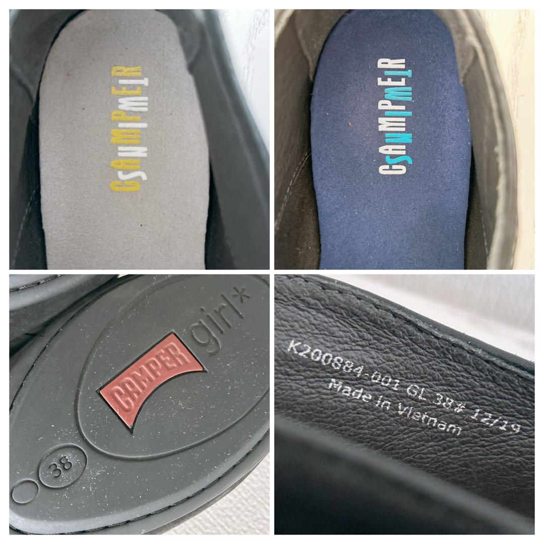 超美品☆CAMPER TWINS Right Nina フラットシューズ 24
