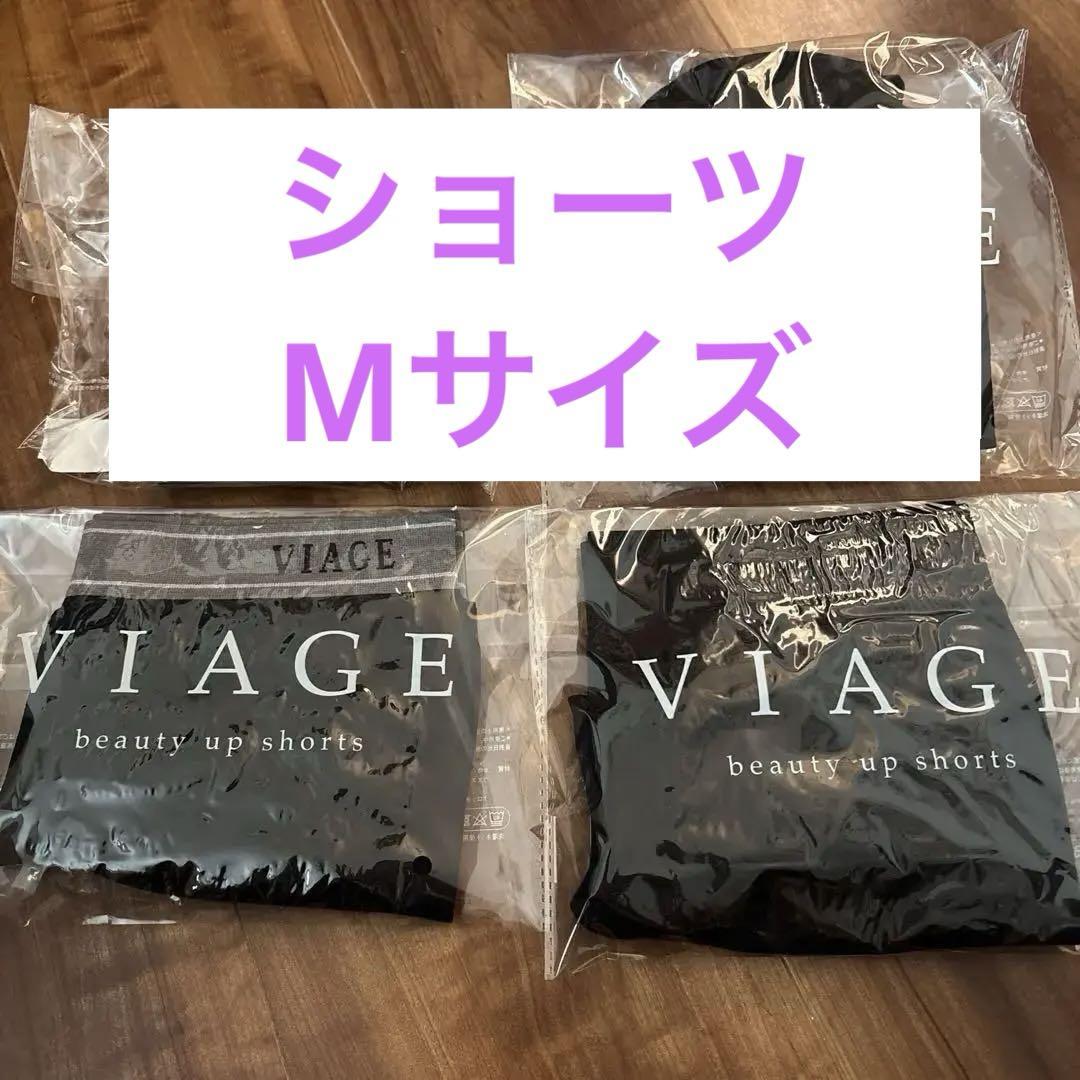 Viage ヴィアージュ　ブラック×グレー　ブラック　ナイトブラS ショーツM