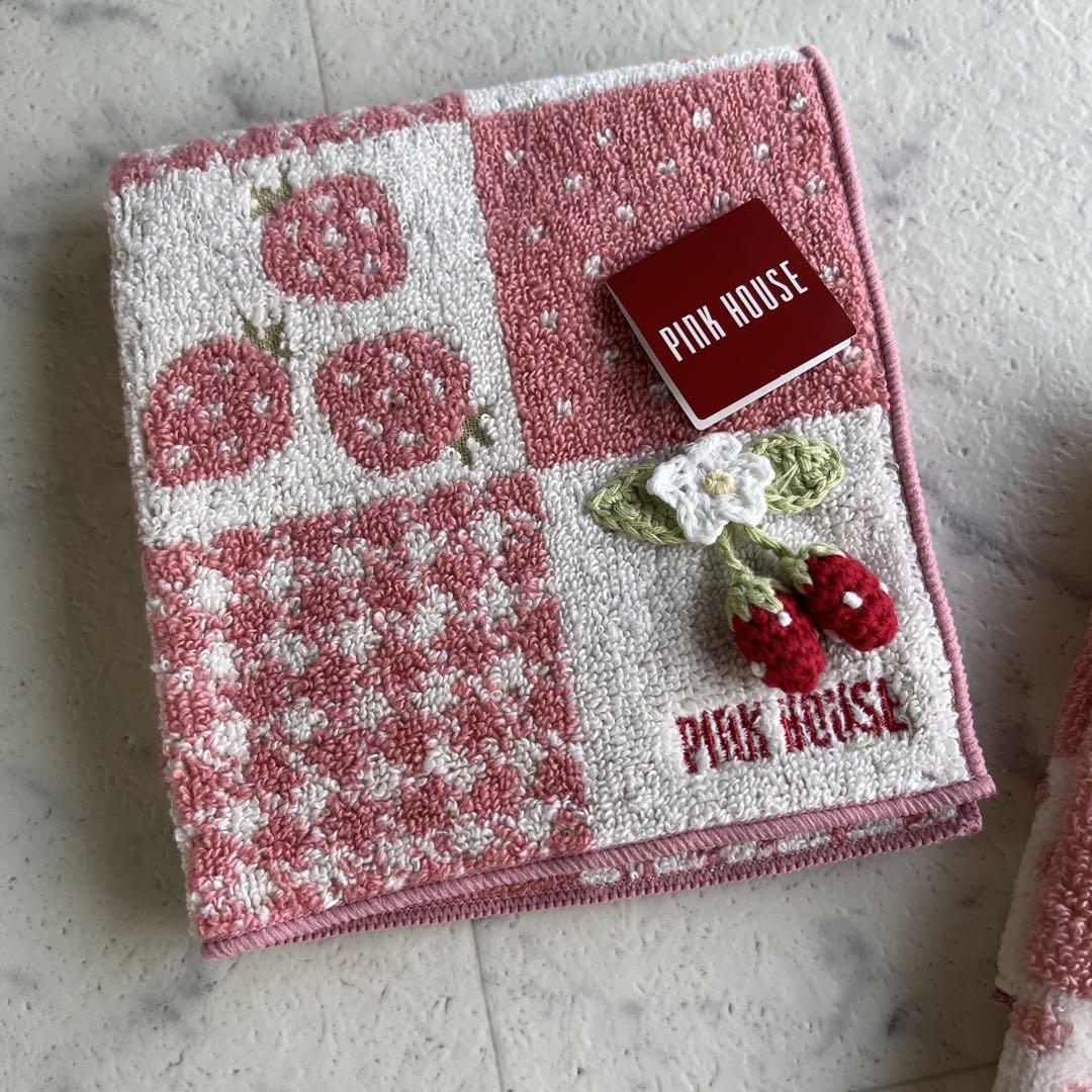 【１着でも送料無料】 未使用》PINKHOUSE タオルハンカチ 2枚セット ピンクハウス 小物