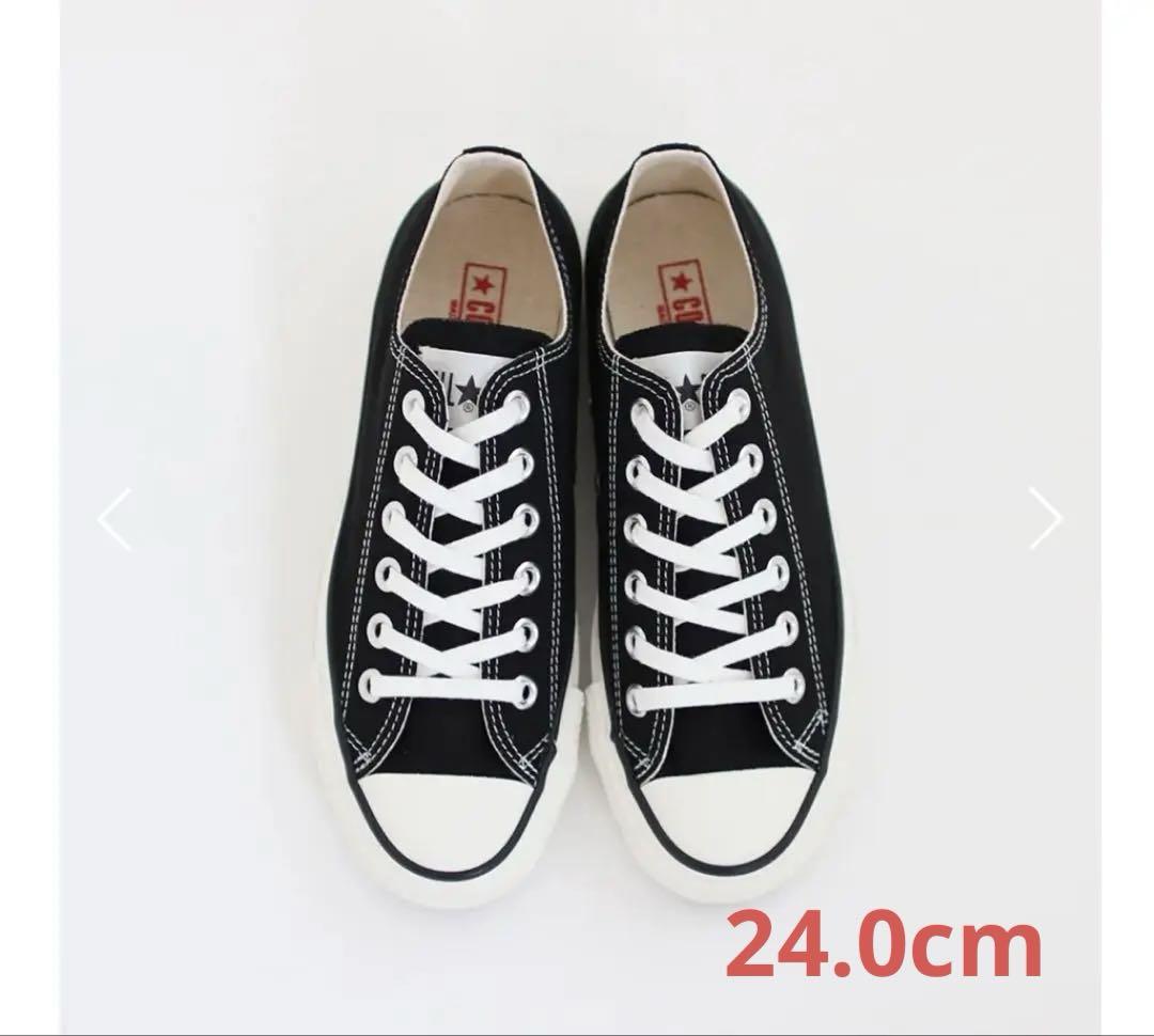 【美品】CONVERSE CANVAS ALL STAR J OX ブラック