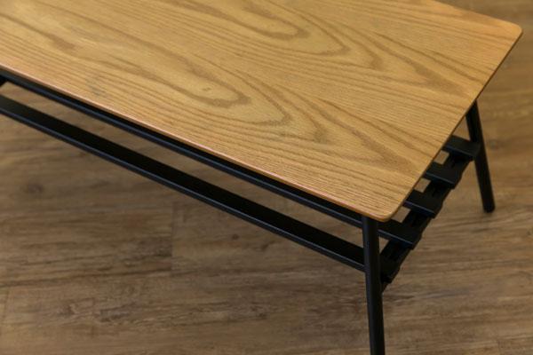 低価最新作 新品 Luster 120 OAK WAL nPbhl-m92197451317 送料無料 棚付き折れ脚テーブル 豊富な人気