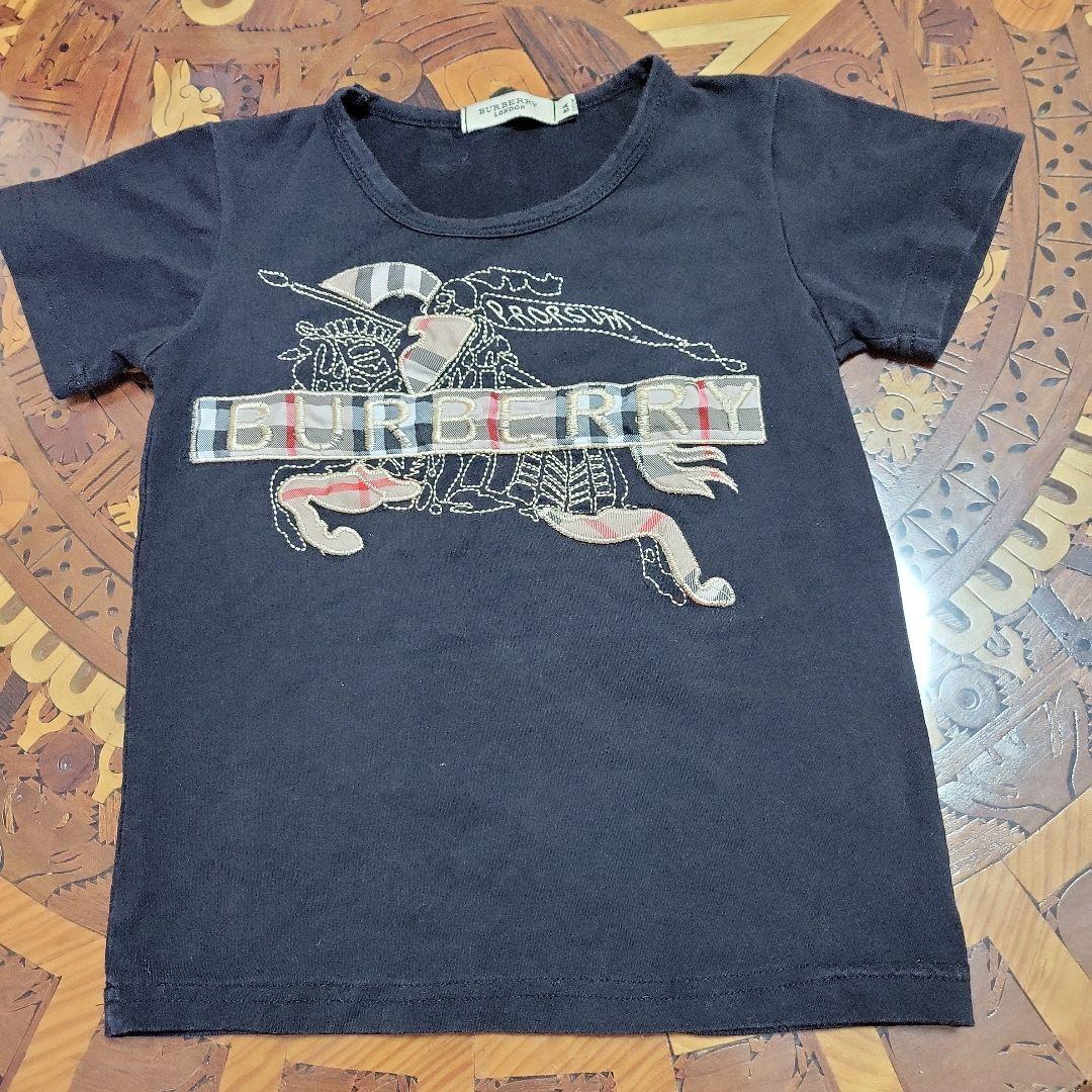 BURBERRY エクエストリアンナイト刺繍クルネックTシャツ 国内セール☆BURBERRYバーバリーJAYSON 刺繍ネック ロゴTシャツ