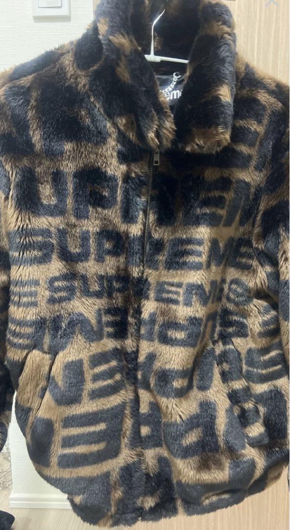 ジャケット・アウター Supreme Faux Fur Repeater Bomber \"Brown\"