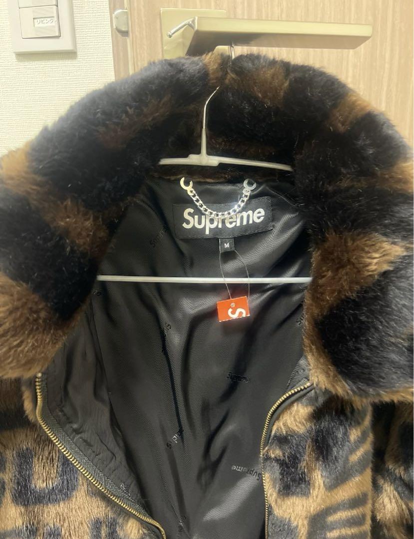 ジャケット・アウター Supreme Faux Fur Repeater Bomber \"Brown\"