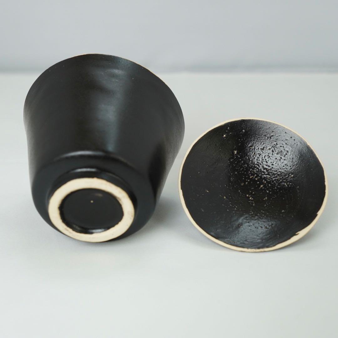 井山　三希子　蓋碗　黒