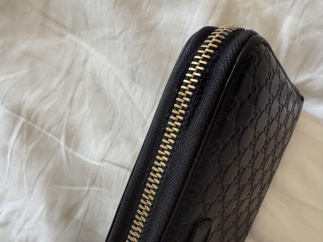 セール実施中さん専用　GUCCI ブラックレザー 長財布 GGパターン