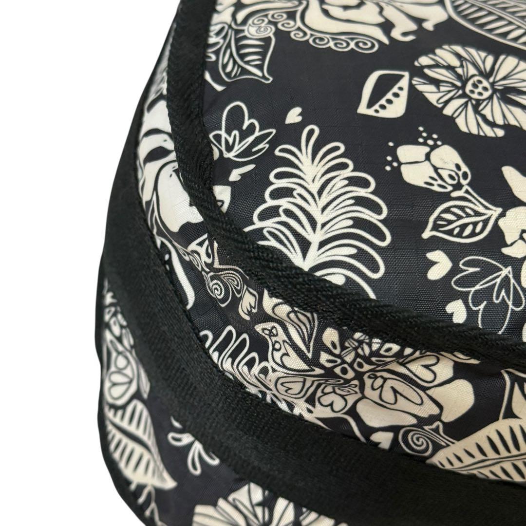 レスポートサック ワンショルダーバッグ ボタニカル柄 モノトーン ナイロン