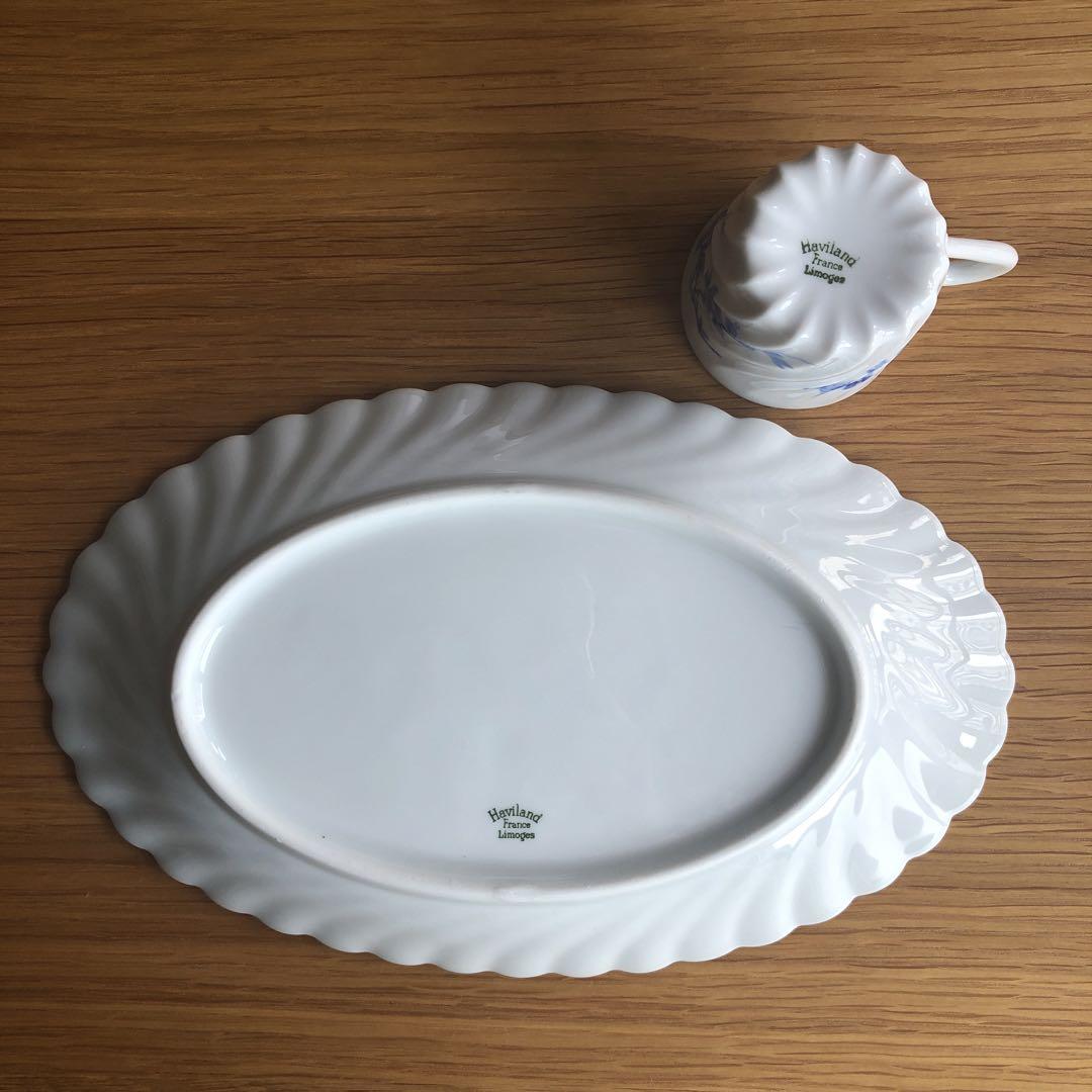 Limoges リモージュ ラヴィエとカップのセット　フランスヴィンテージ