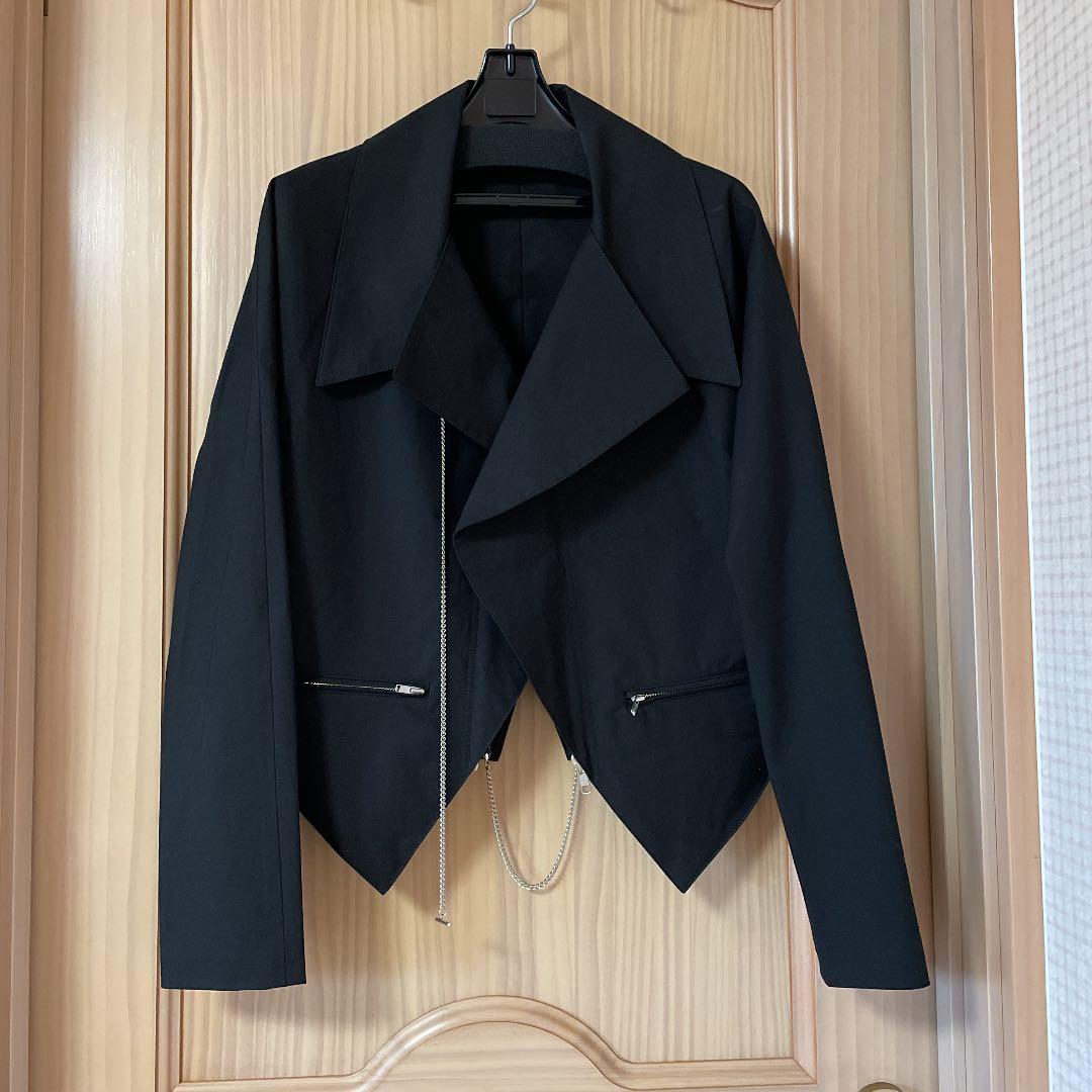 宅配 Y's ヨウジヤマモト Red チェーン装飾コットンジャケット