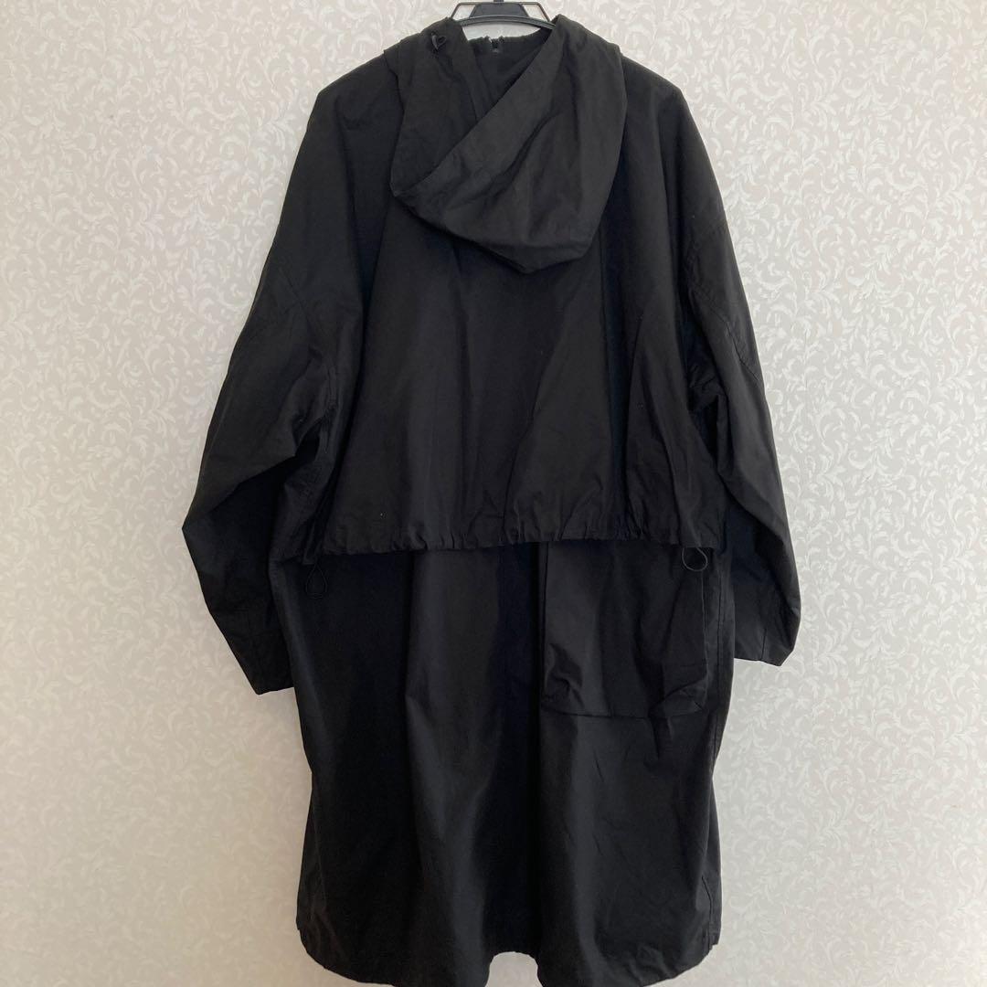UNIQLOU ユニクロユー ユーティリティフーデッドコート ブラック