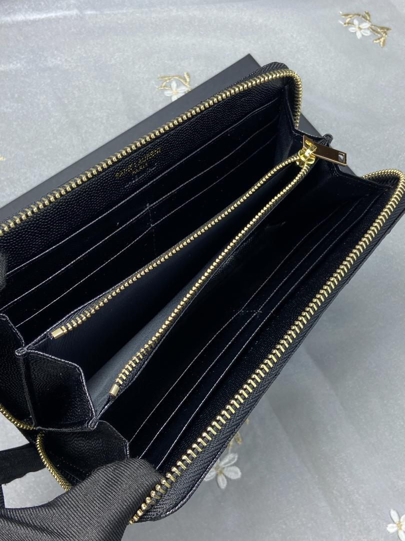 未使用 サンローラン 長財布 YSL ブラック
