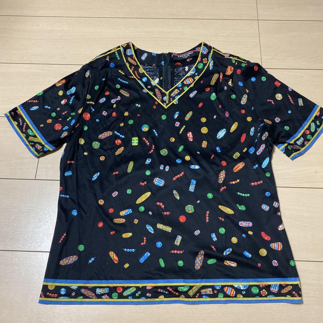 LEONARD - LEONARD(レオナール) 半袖Tシャツ サイズL レディース