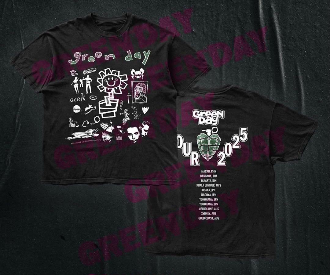 M 新品 グリーン・デイ 2025 ライブ ジャパン ツアー Tシャツ メンズ