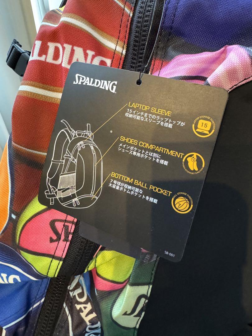 新品SPALDING バスケットボールバッグ MULTI 35×57×32cm