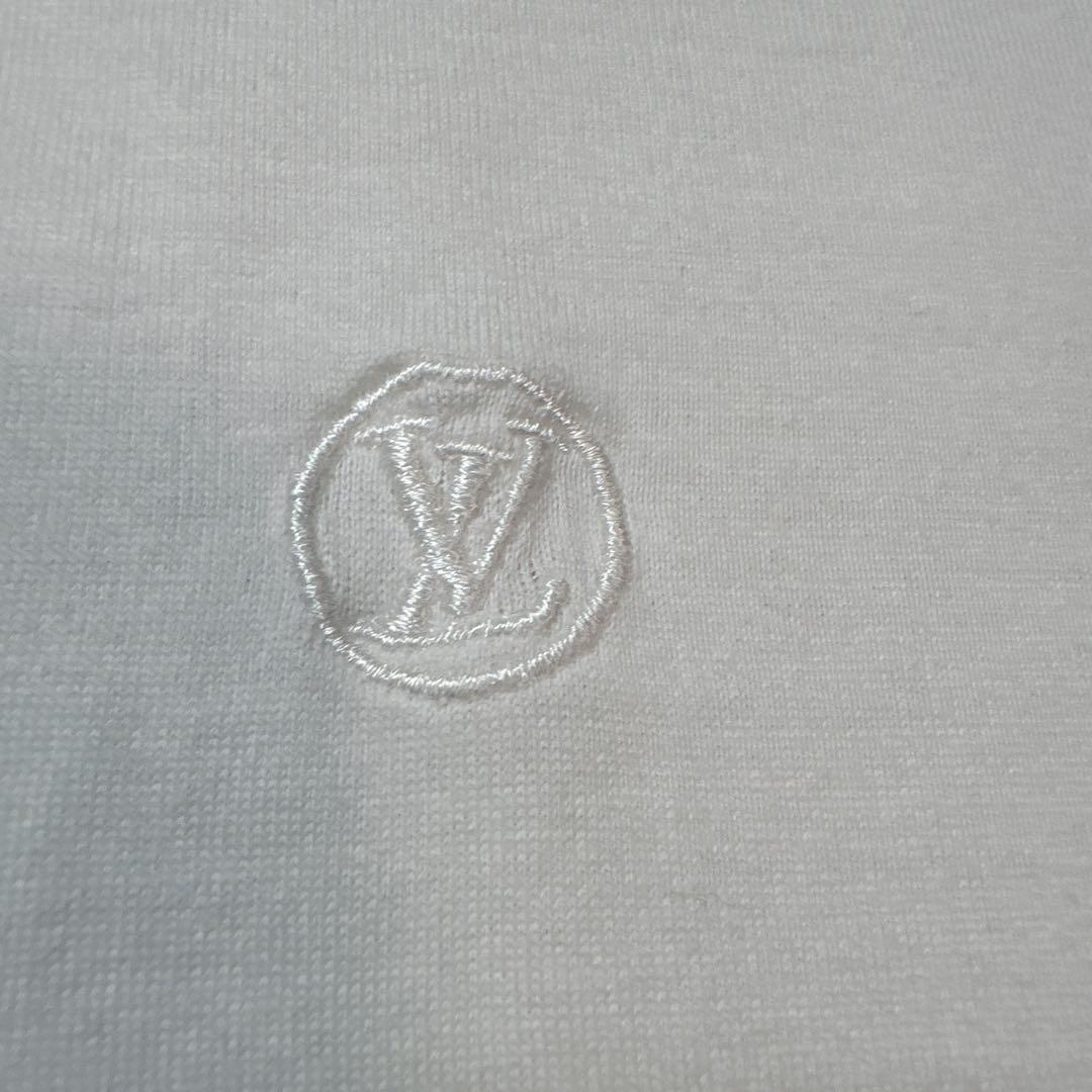 【国内正規品】 LOUIS VUITTON LV刺繍 半袖 Tシャツ ホワイト ルイヴィトン トップス