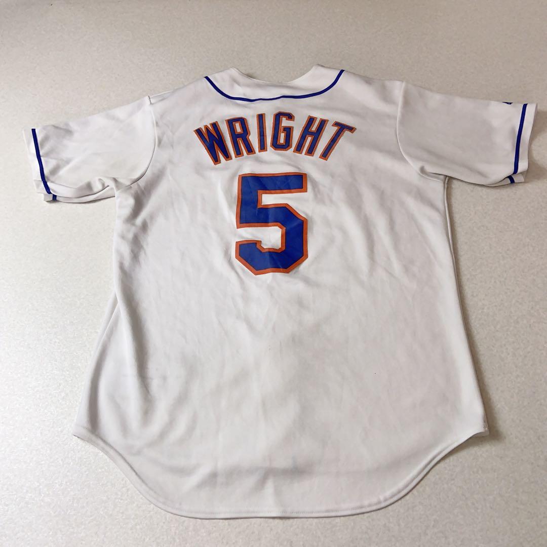 Majestic MLB METS メッツ　ベースボールシャツ　WRIGHT 5
