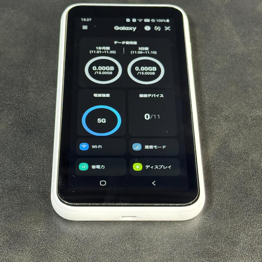 【美品】Galaxy 5G モバイル Wi-Fi ルーター SCR01 ケース付